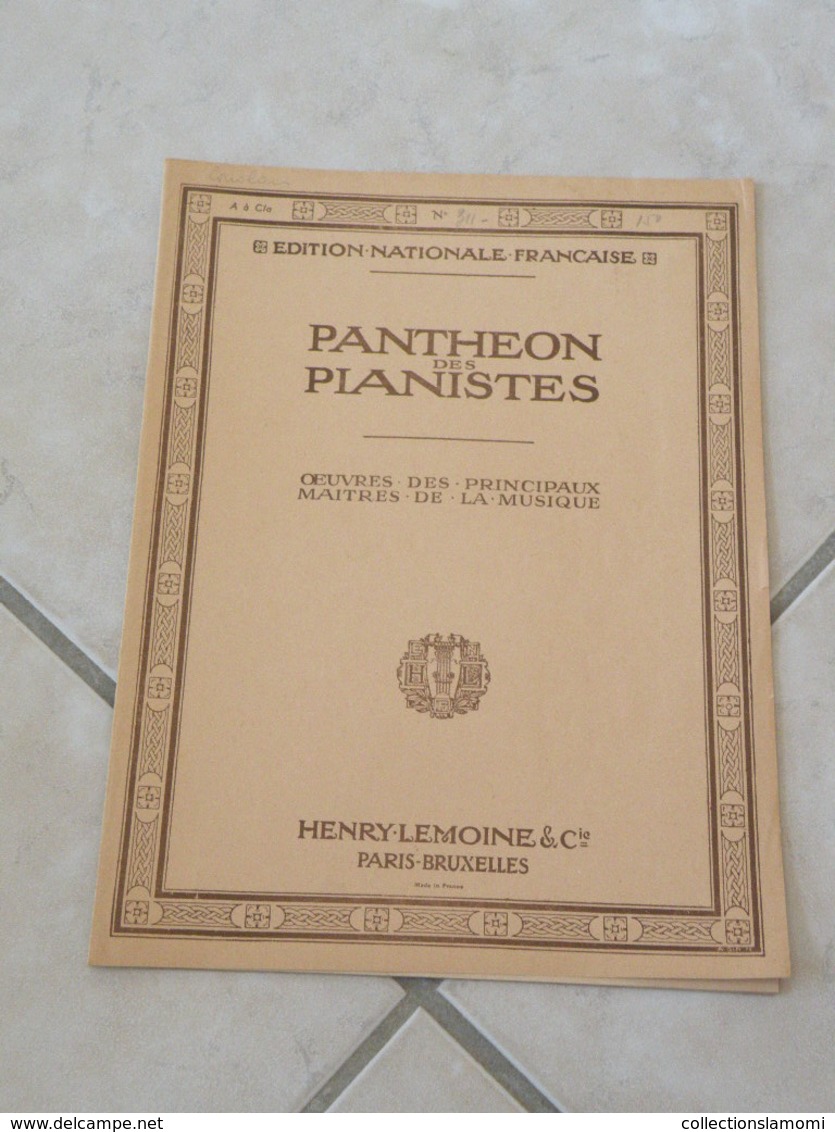 Panthéon Des Pianistes Ouverture Piano Deux Ou Quatre Mains (Musique Beethoven Coriolan) - Partition - Instruments à Clavier