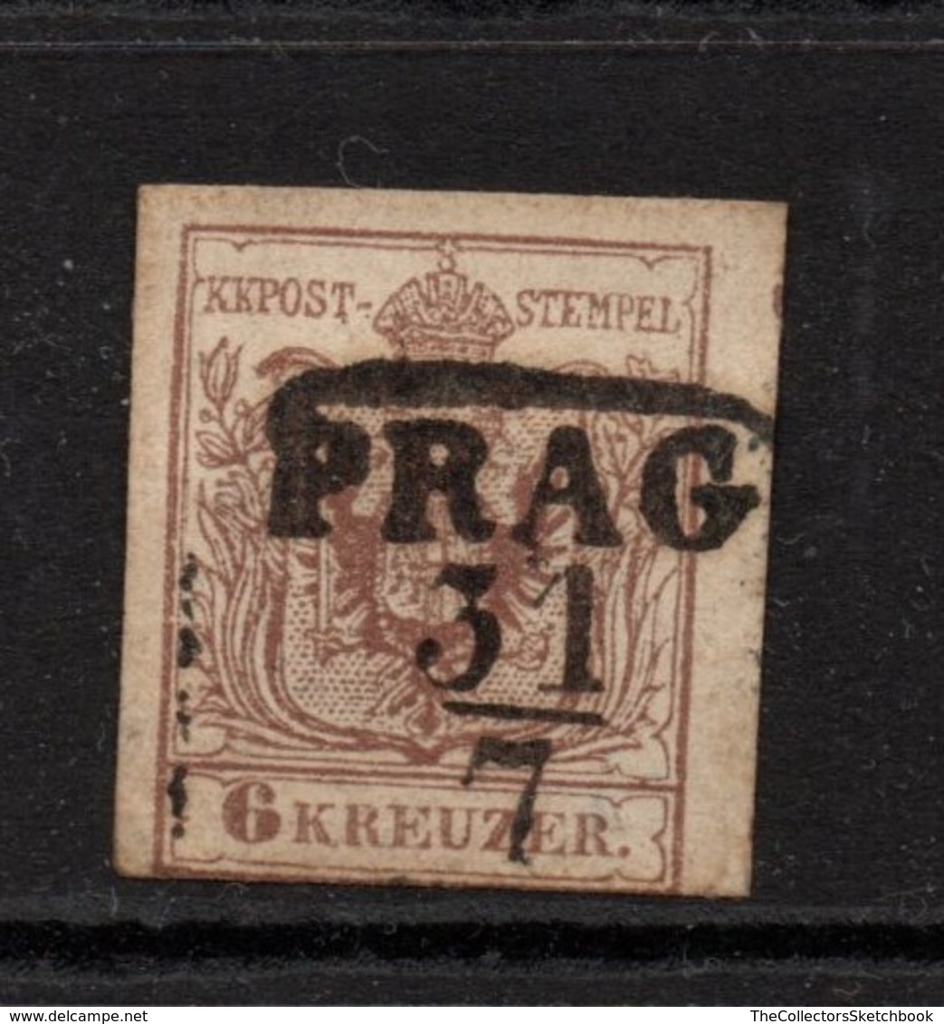 Austria 1850 6K Brown Good Used - Oblitérés