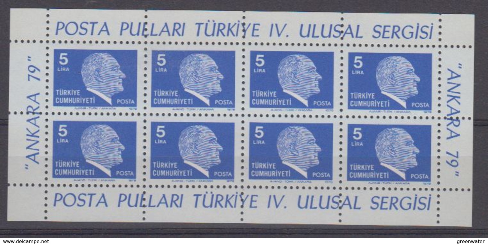 Turkey 1979 Ankara '79 M/s ** Mnh (43410) - Blokken & Velletjes