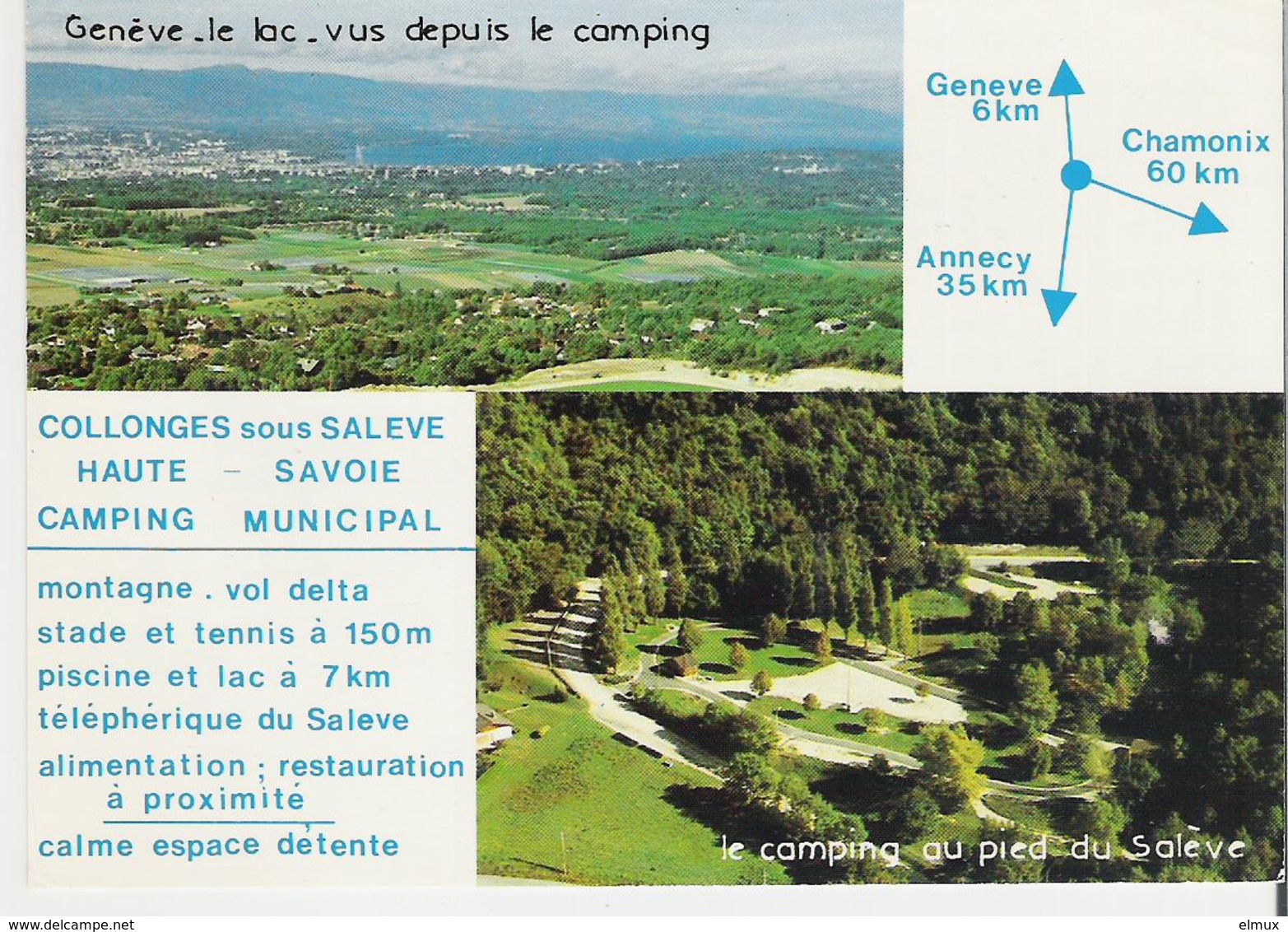 COLLONGES SOUS SALEVE. CP Multivues Le Camping Municipal - Autres & Non Classés