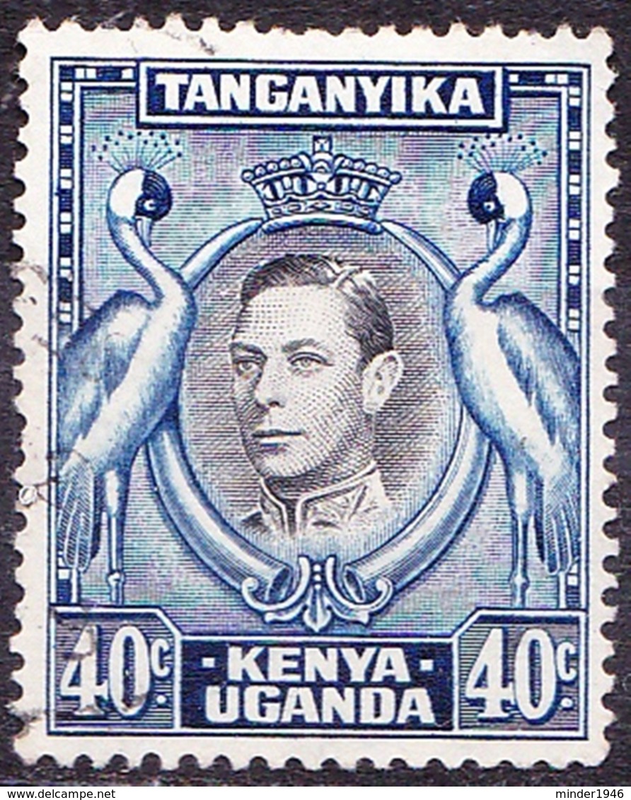 KENYA UGANDA TANGANYIKA 1952 KGVI 40c Black & Blue SG143 FU - Kenya, Uganda & Tanganyika