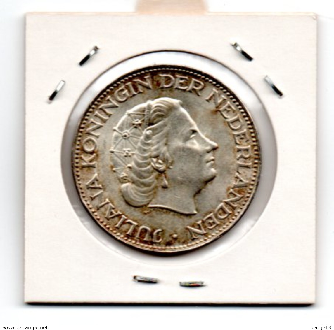 NEDERLAND 2 1/2 GULDEN 1966 JULIANA ZILVER - 1948-1980 : Juliana