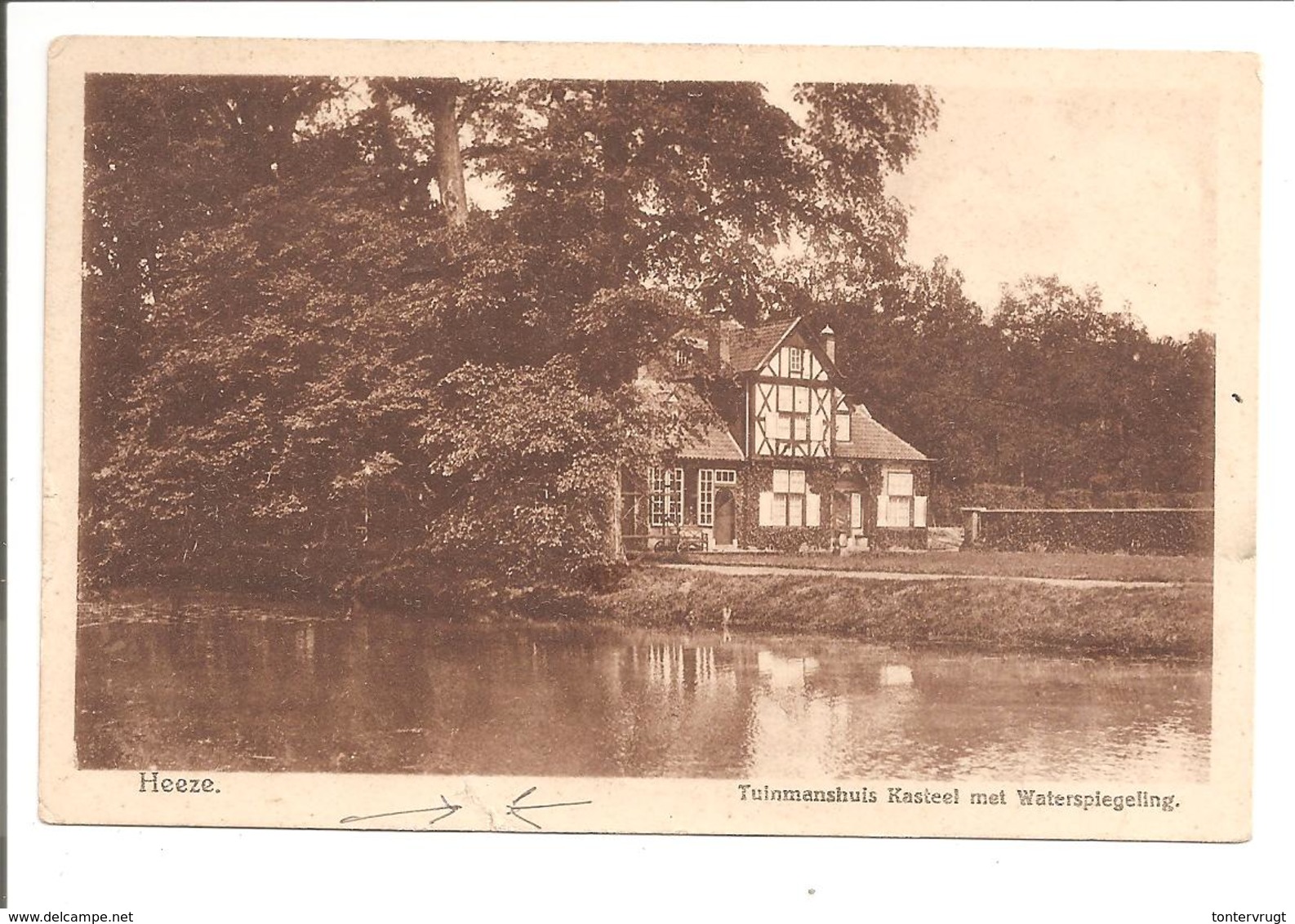 1921 Cijfer 12,5 Cent N.V.P.H. 108 Enkel AK Heeze. Treinblokstempel Roermond-Eindhoven E - Briefe U. Dokumente