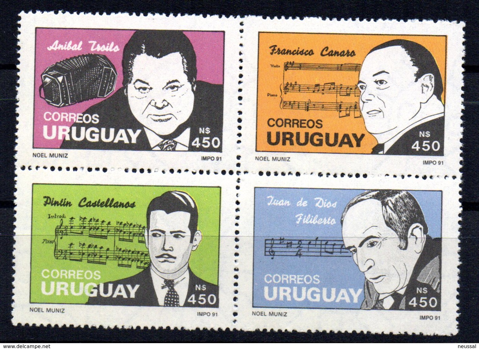 Serie Nº 1389/92 Uruguay - Uruguay