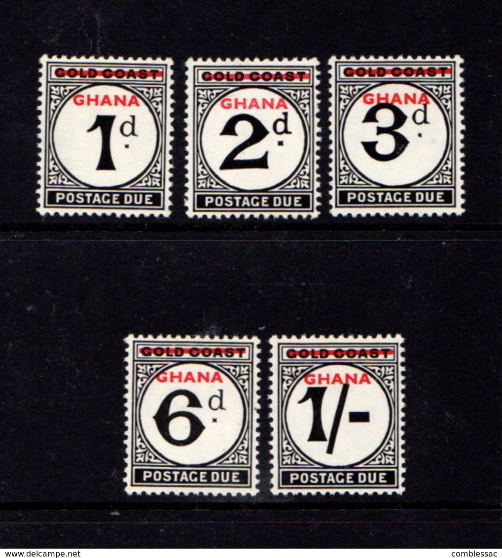 GHANA   1958    Postage  Due    Set  Of  5    MH - Ghana (1957-...)