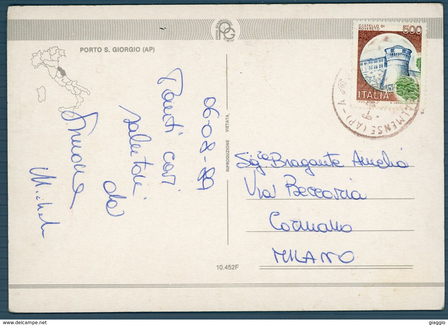 °°° Cartolina N. 20 Porto S. Giorgio Vedutine Viaggiata °°° - Ascoli Piceno