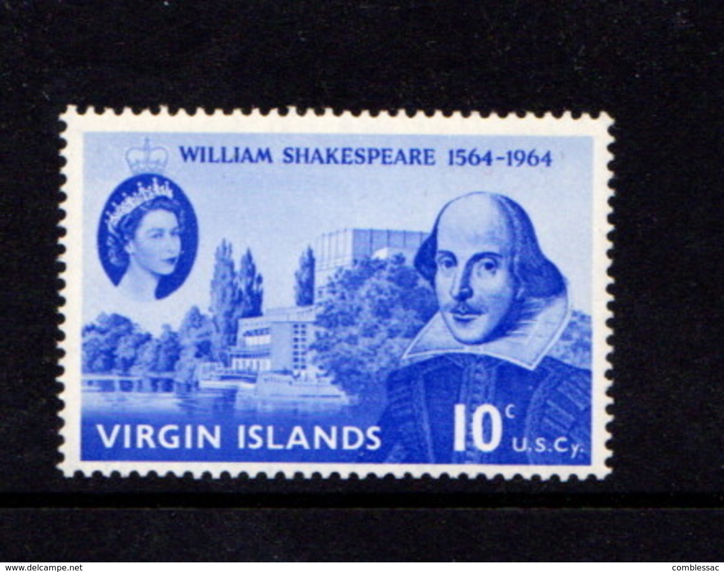 BRITISH  VIRGIN  ISLANDS    1964     400th  Birth  Anniv  Of  William  Shakespeare    MNH - Iles Vièrges Britanniques