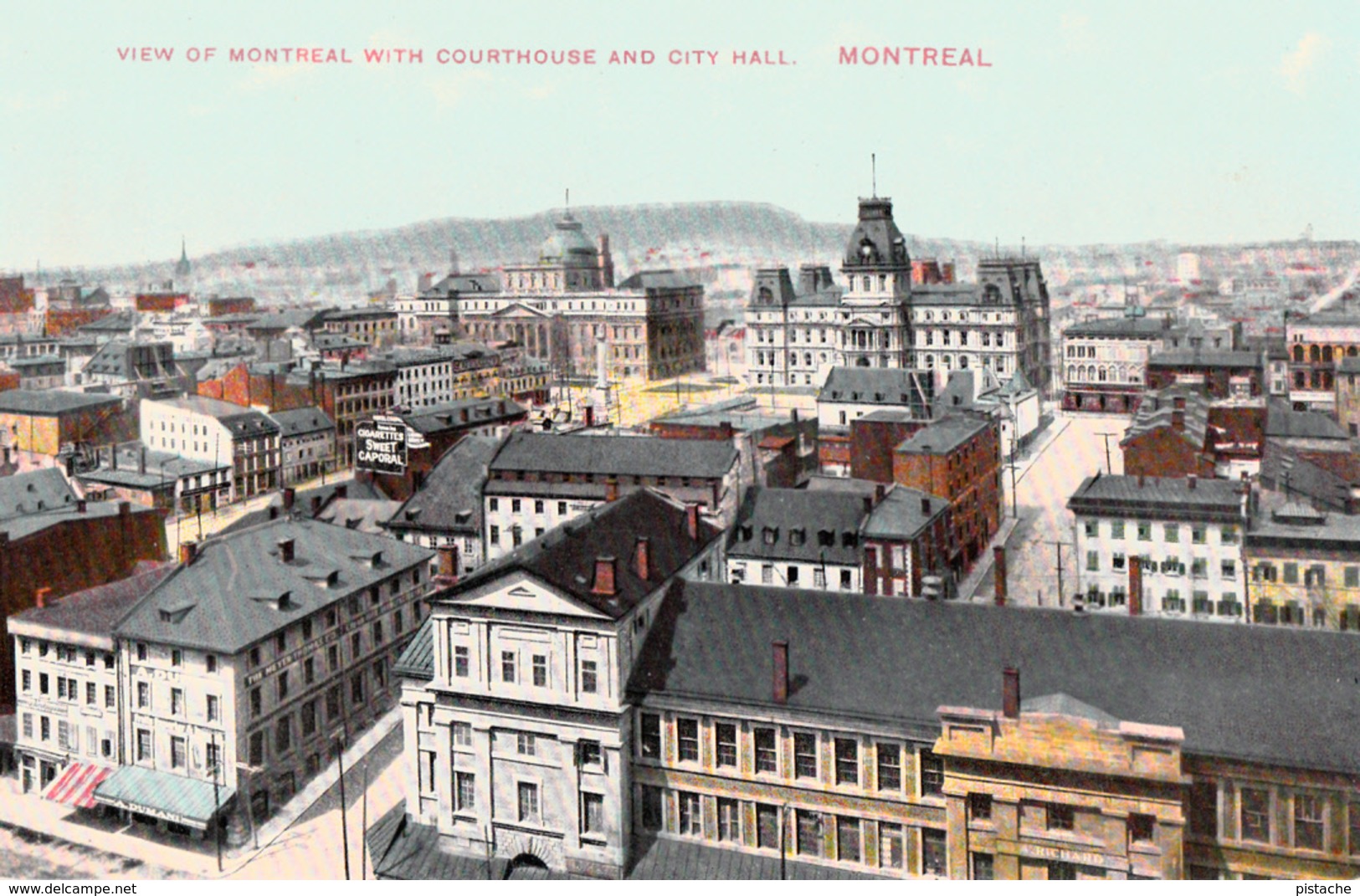 Montréal Québec Canada - View On Courthouse And City Hall - Written 1913 - Impeccable Condition - 2 Scans - Montreal