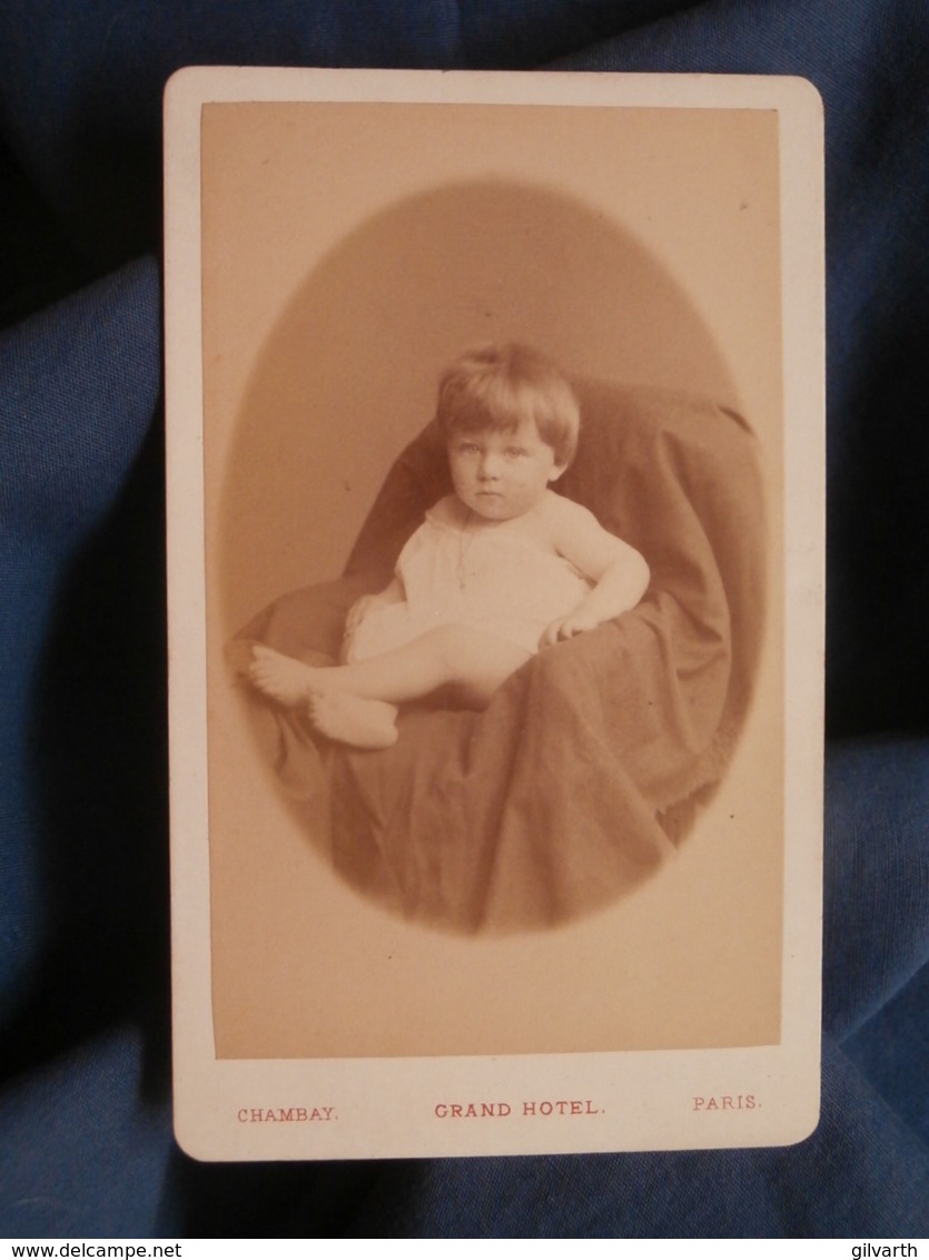 Photo CDV Chambay à Paris - Portrait Petit Garçon (Edouard Porthmann), Circa 1885-90 L448A - Anciennes (Av. 1900)