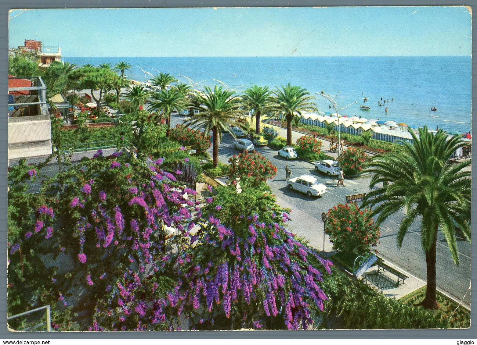 °°° Cartolina N. 21 Grottammare Lungomare E Spiaggia Viaggiata °°° - Ascoli Piceno