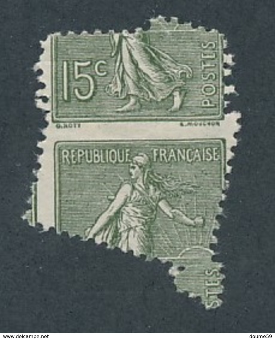 CX-91: FRANCE:  Lot Avec N°130* VARIETE DE PIQUAGE SPECTACULAIRE, Signé Calves - Unused Stamps