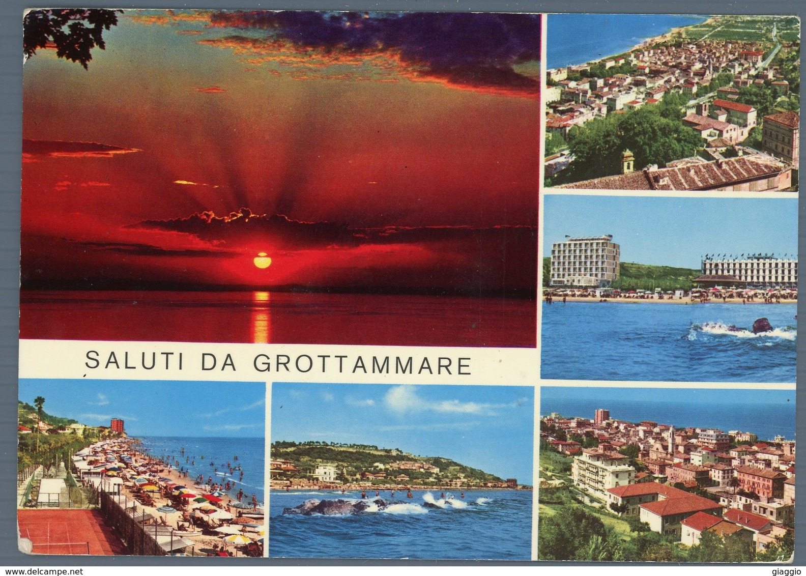 °°° Cartolina N. 25 Saluti Da Grottammare Vedutine Viaggiata °°° - Ascoli Piceno