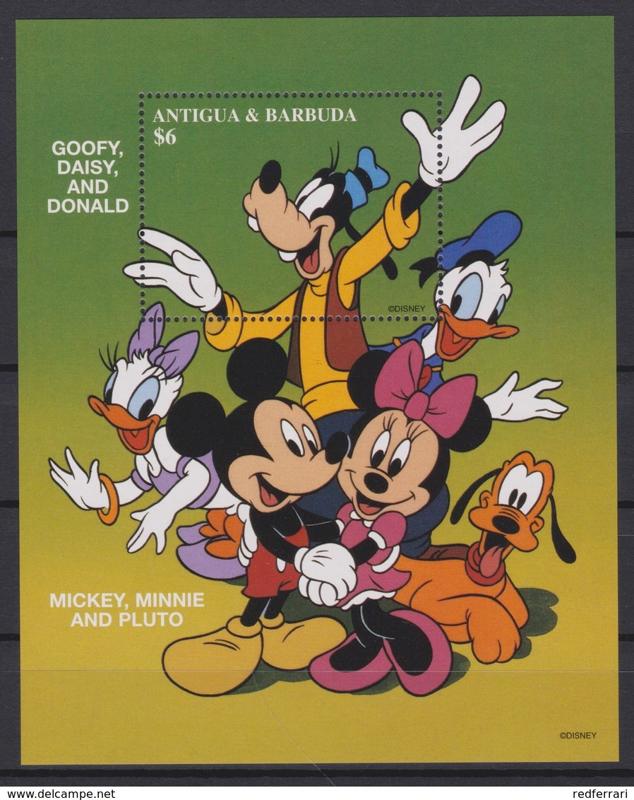 2436  Walt Disney  Antigua & Barbuda - 1997 - Mickey And His Friends Drawings Of Walt Disney Productions . - Disney