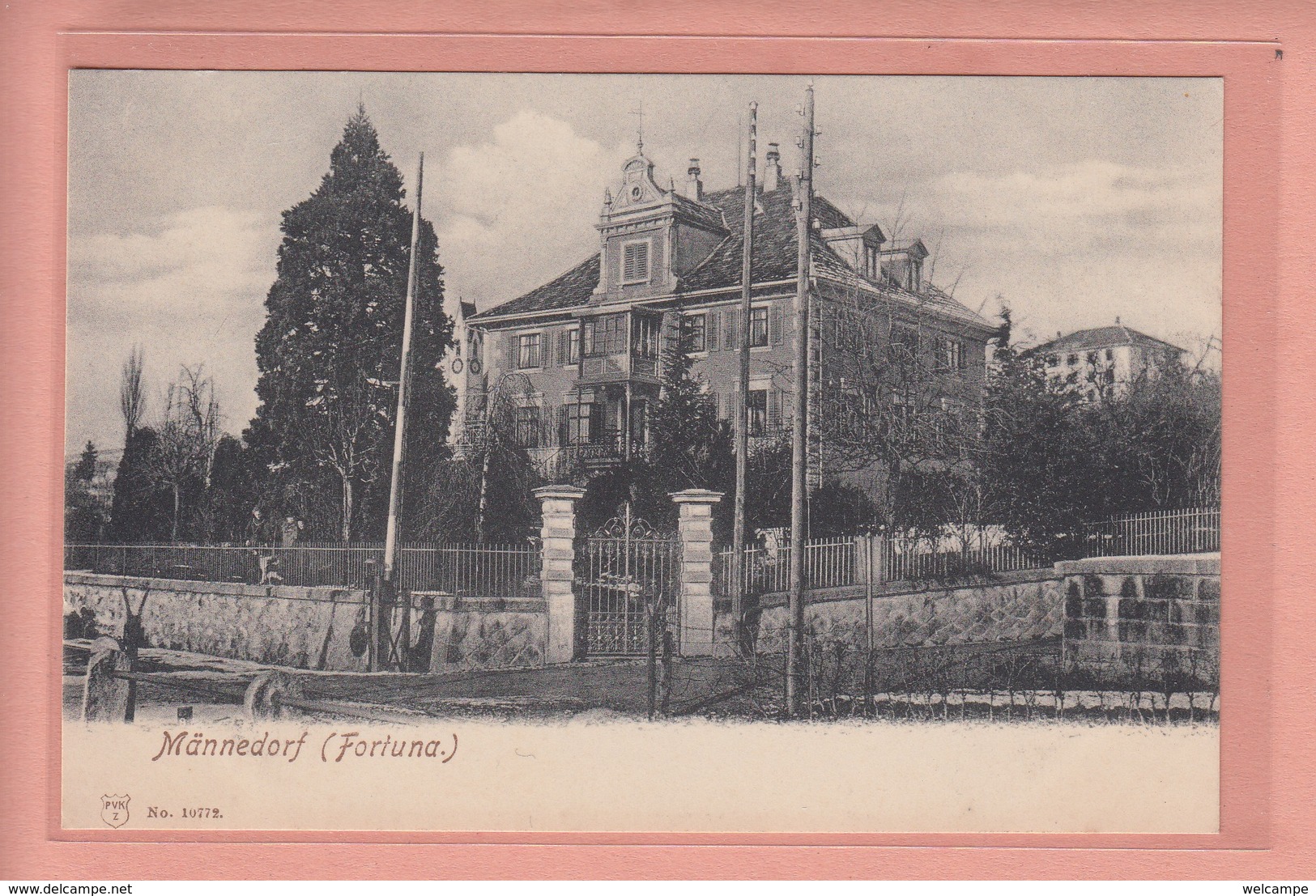 OUDE POSTKAART ZWITSERLAND - SCHWEIZ -     MANNEDORF - FORTUNA  1900'S - Männedorf