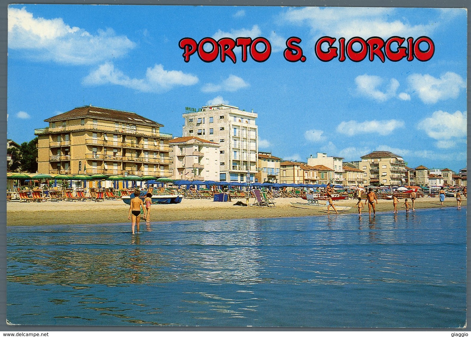 °°° Cartolina N. 29 Porto San Giorgio Veduta Della Spiaggia Nuova °°° - Ascoli Piceno