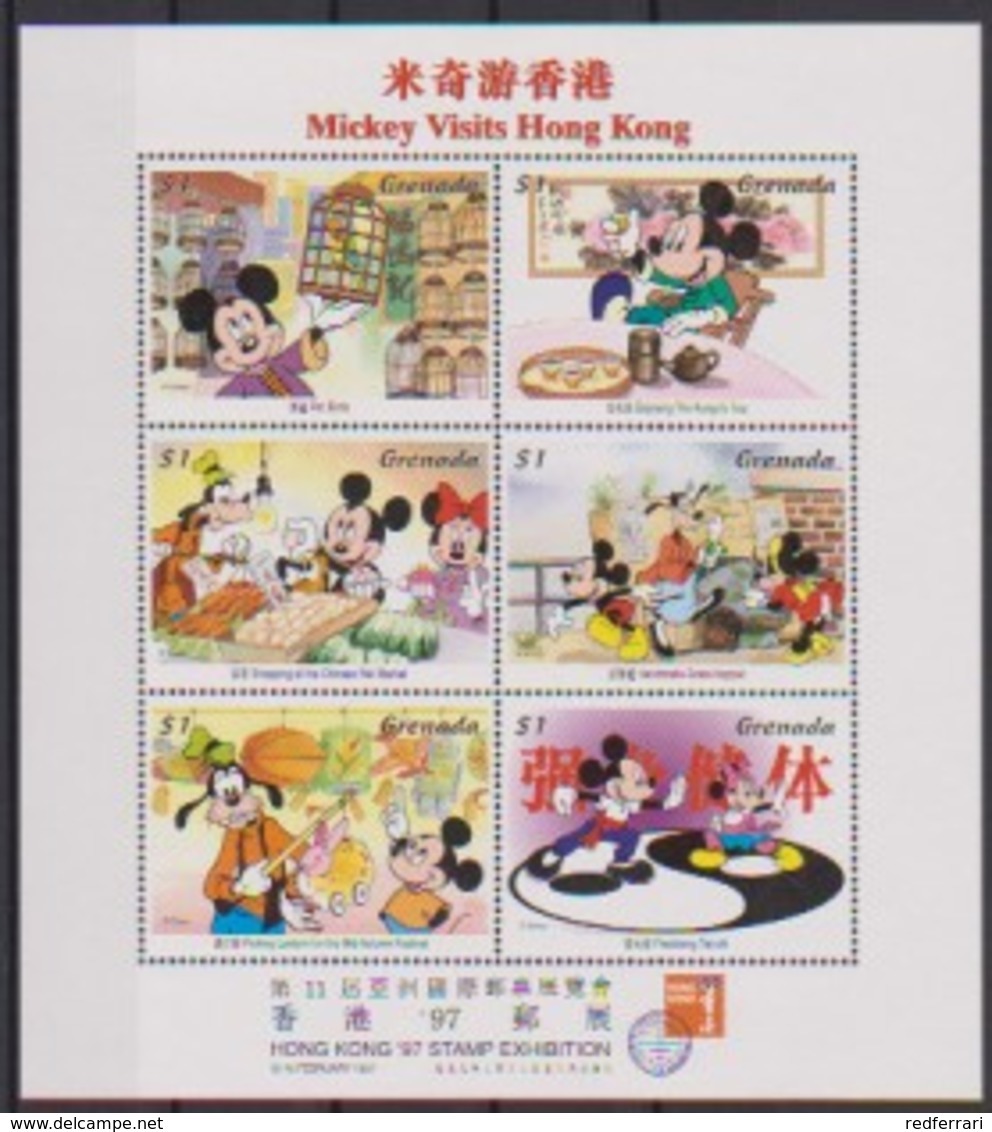 2495  WALT DISNEY -  GRENADA -  MICKEY Visits Hong Kong  . - Disney