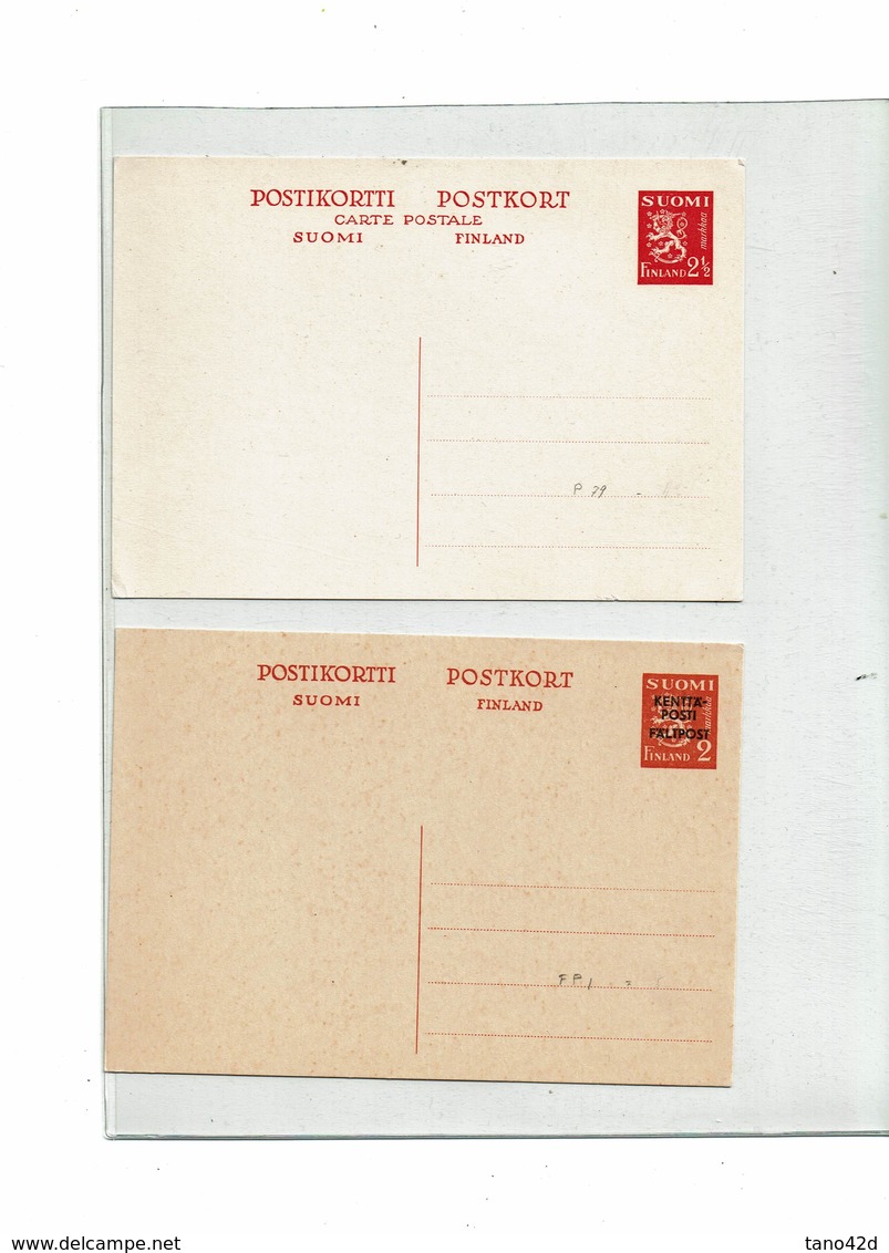 FAL13 - FINLANDE LOT DE 40 ENTIERS POSTAUX NEUF VOIR DETAIL (REF CATALOGUE MICHEL) - Interi Postali