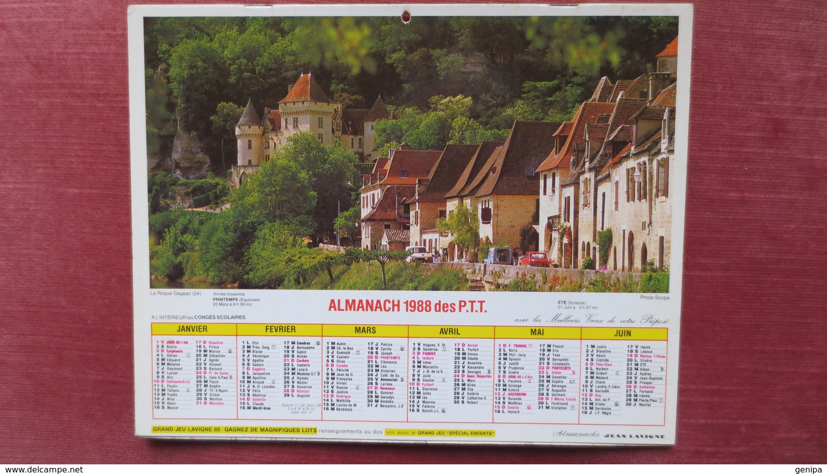 ALMANACH DES P.T.T. 1988 - Big : 1981-90