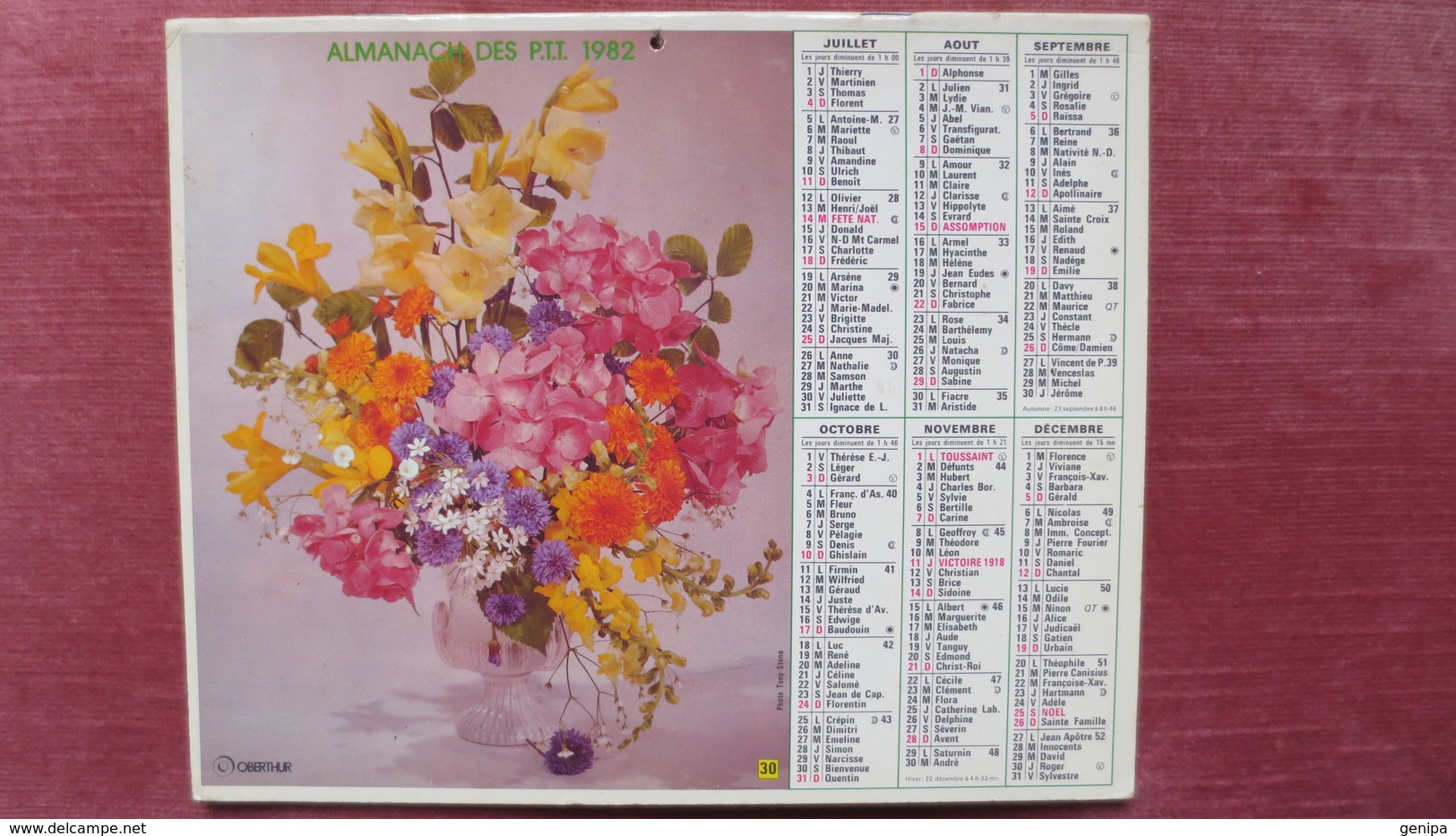 ALMANACH DES P.T.T. 1982 - Big : 1981-90