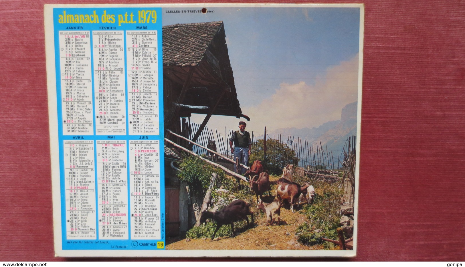 ALMANACH DES P.T.T. 1979 - Grand Format : 1971-80