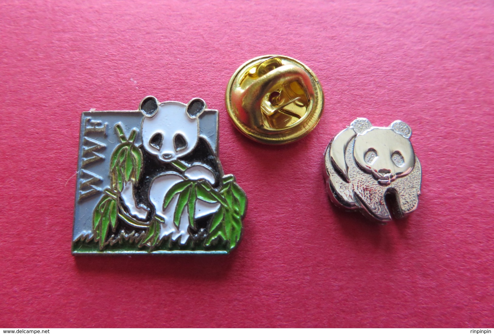 2 Pin's,Animaux, PANDA,WWF - Tiere