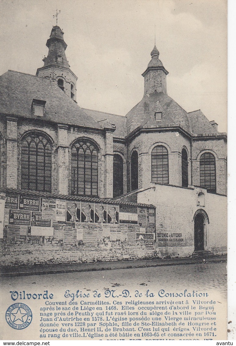 VILVOORDE / EGLISE ND DE LA CONSOLATION - Vilvoorde