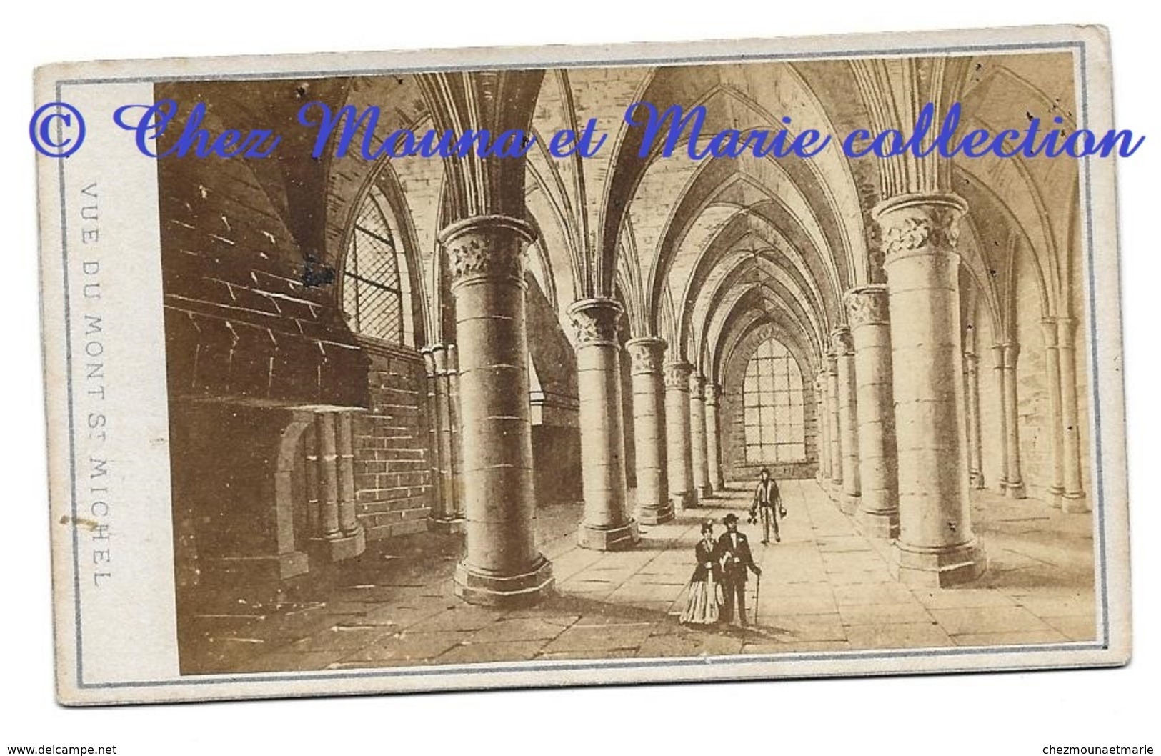 MONT SAINT MICHEL - VUE INTERIEURE - MANCHE - PHOTO CDV AVRANCHES - Anciennes (Av. 1900)