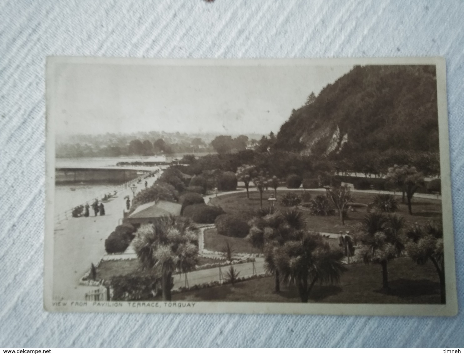 CPA. TORQUAY - VIEW FROM PAVILLON TERRACE  - écrite TIMBRE - Torquay