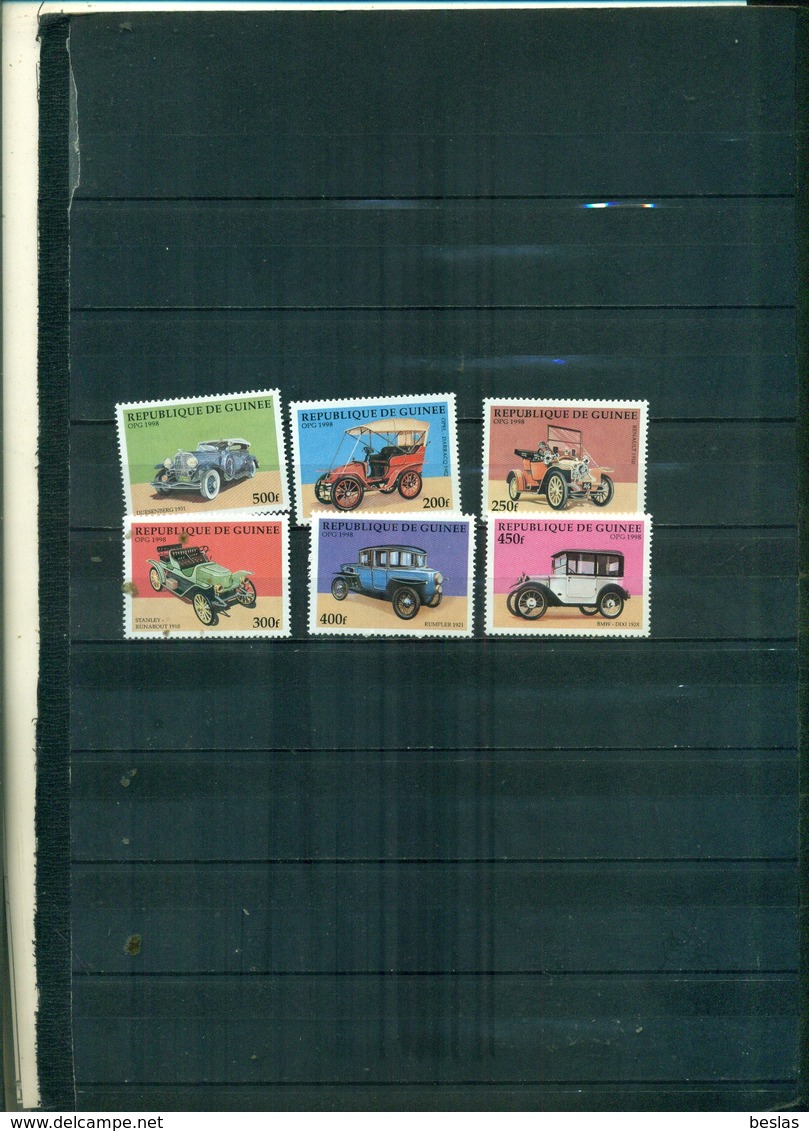 GUINEE AUTOS ANCIENNES 6 VAL NEUFS A PARTIR DE 0.75 EUROS - Guinea (1958-...)