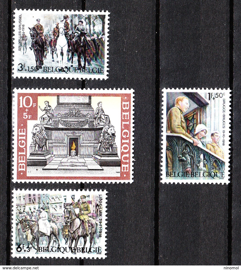 Belgio   -  1968. Armistizio Della Grande Guerra 1915-18.Armistice Of The Great War 1915-18. Complete MNH Series - WW1 (I Guerra Mundial)