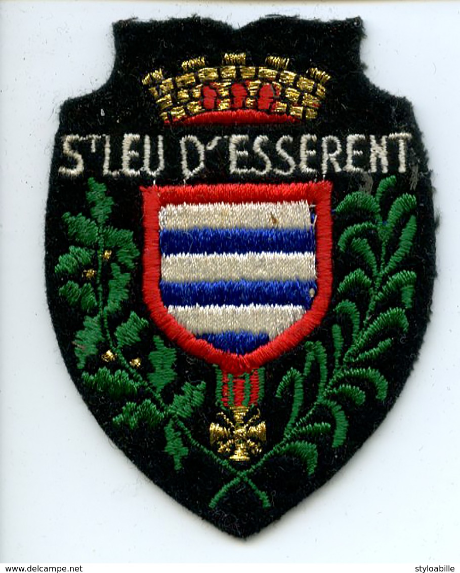 Ecusson ST LEU D'ESSERENT Blason Feutre Patch Tissu - Ecussons Tissu