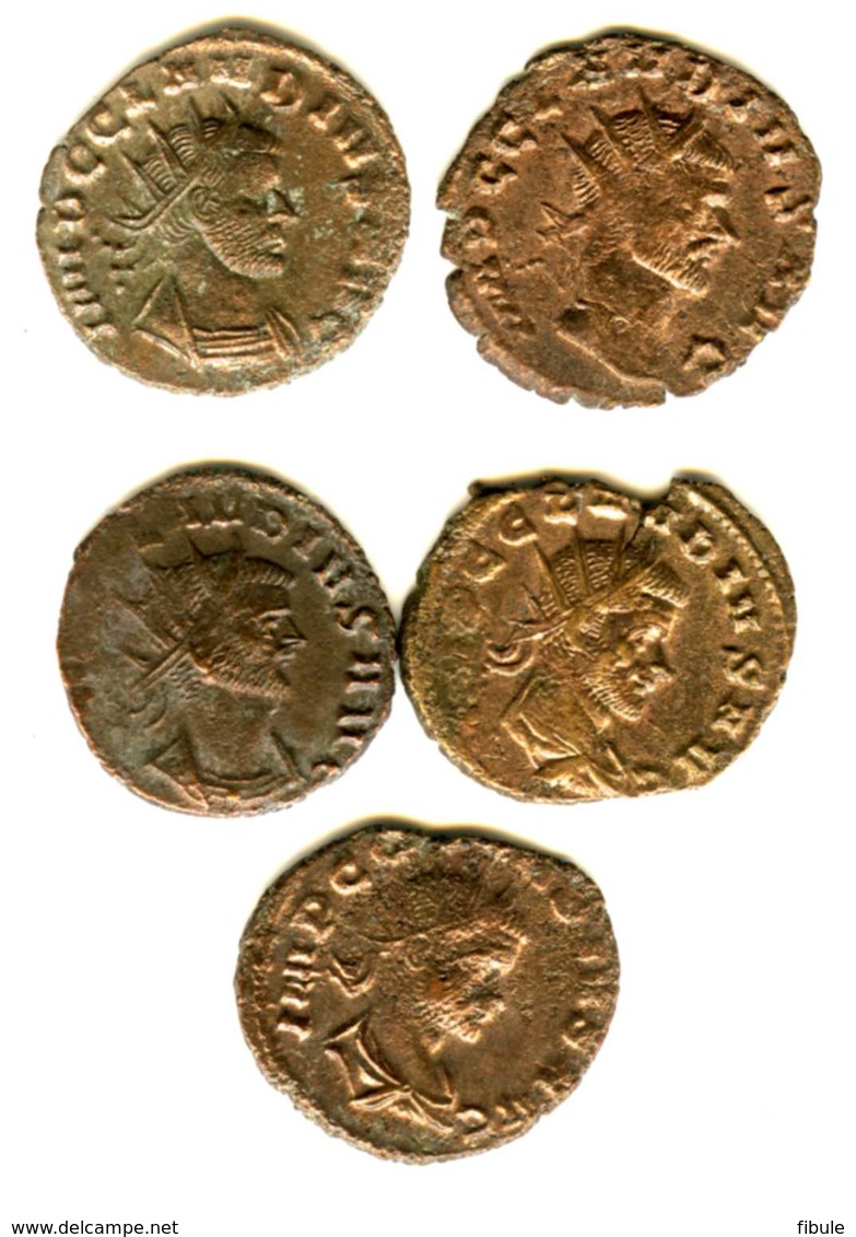 Monnaie Romaine De CLAUDE II  268-270  5 Monnaies - L'Anarchie Militaire (235 à 284)