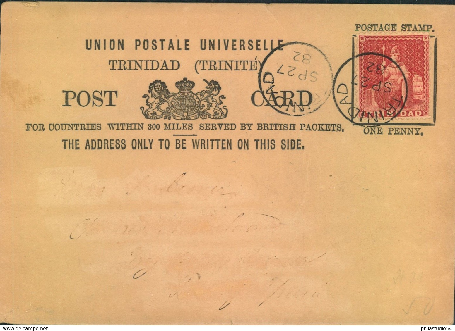 TRINIDAD 1887, Postcard - Seescan - Sonstige & Ohne Zuordnung