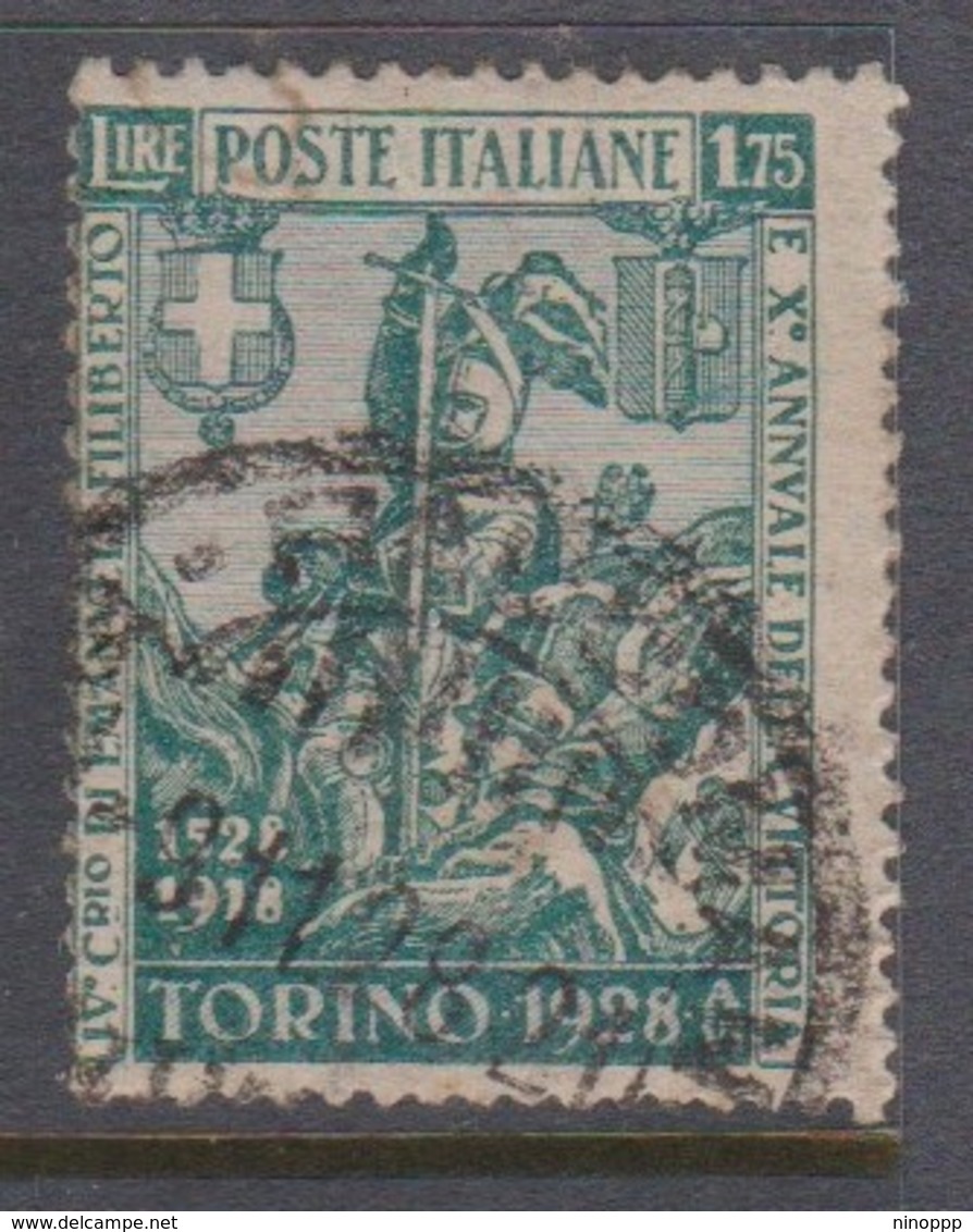 Italy S 236 1928 Philibert Of Savoia 400th Birth Anniversary, 1,75 Lira Green, Used - Used