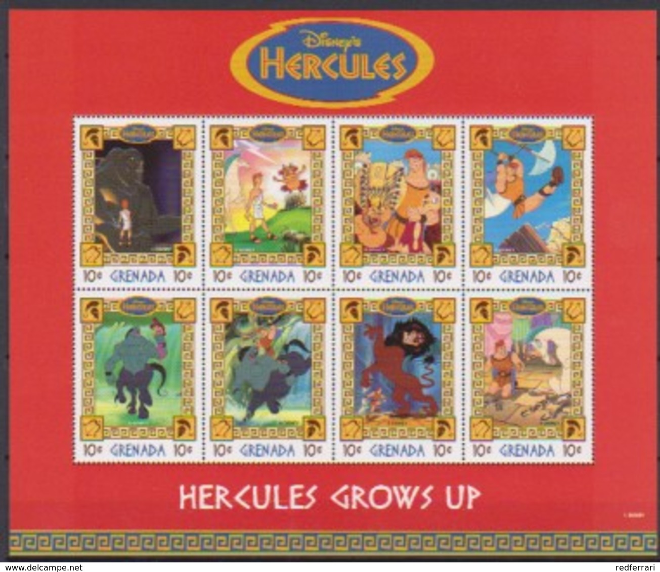 2503a  Walt Disney  Grenada  Hercules 1998 - Grenada (1974-...)