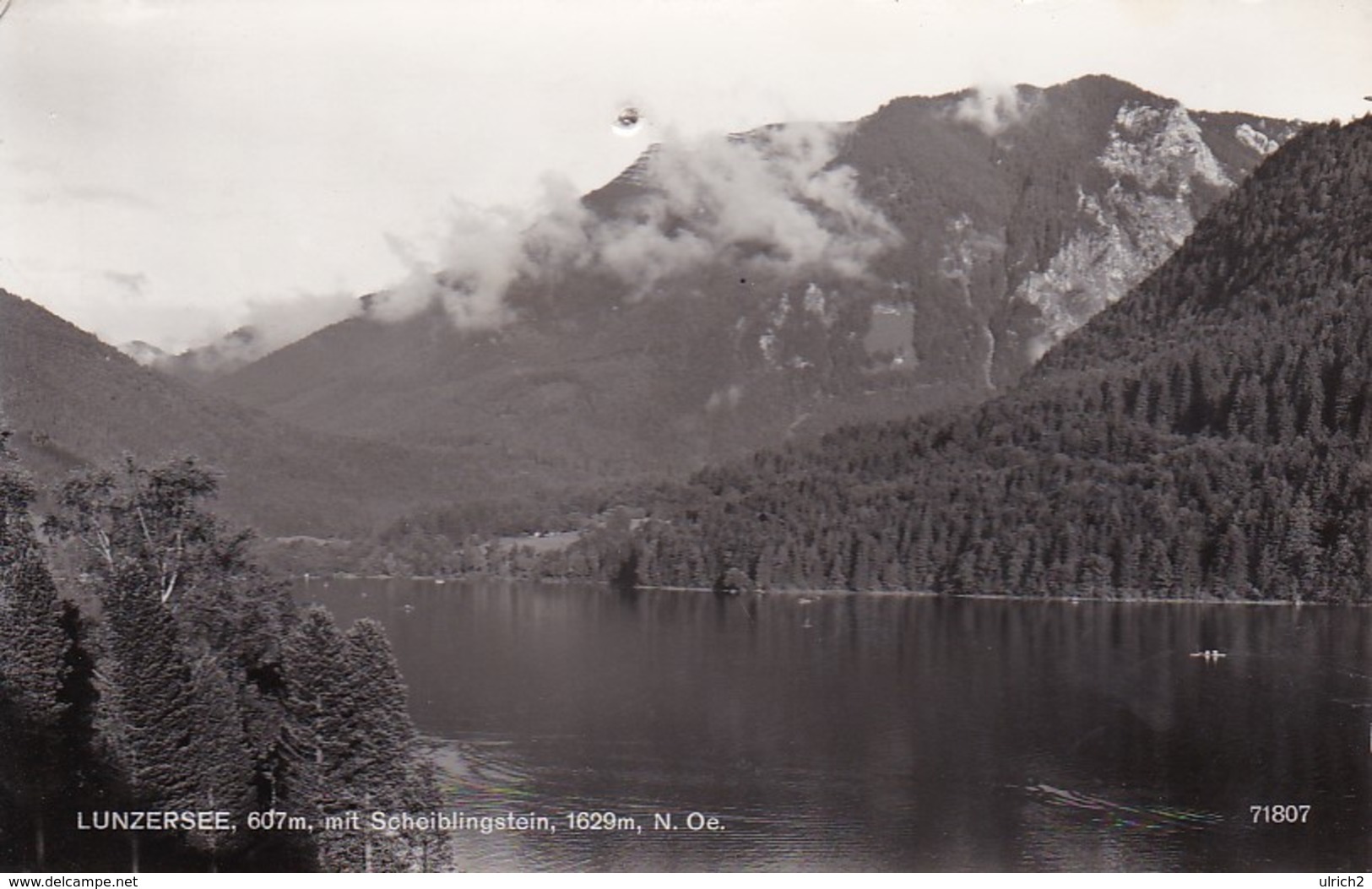 AK Lunzer See Mit Scheiblingstein - 1963   (42320) - Lunz Am See