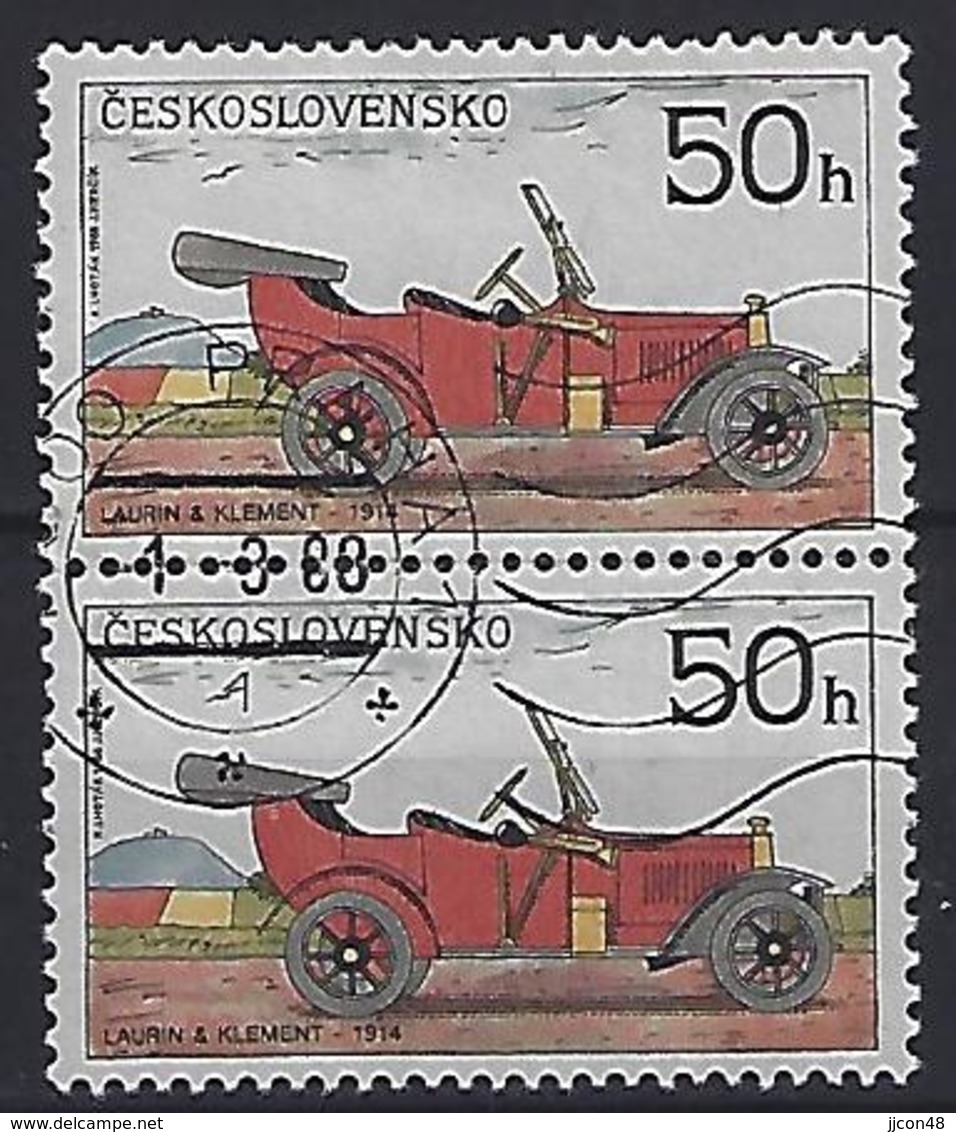 Czechoslovakia 1988  Historic Motor Cars (o) Mi.2947 - Used Stamps