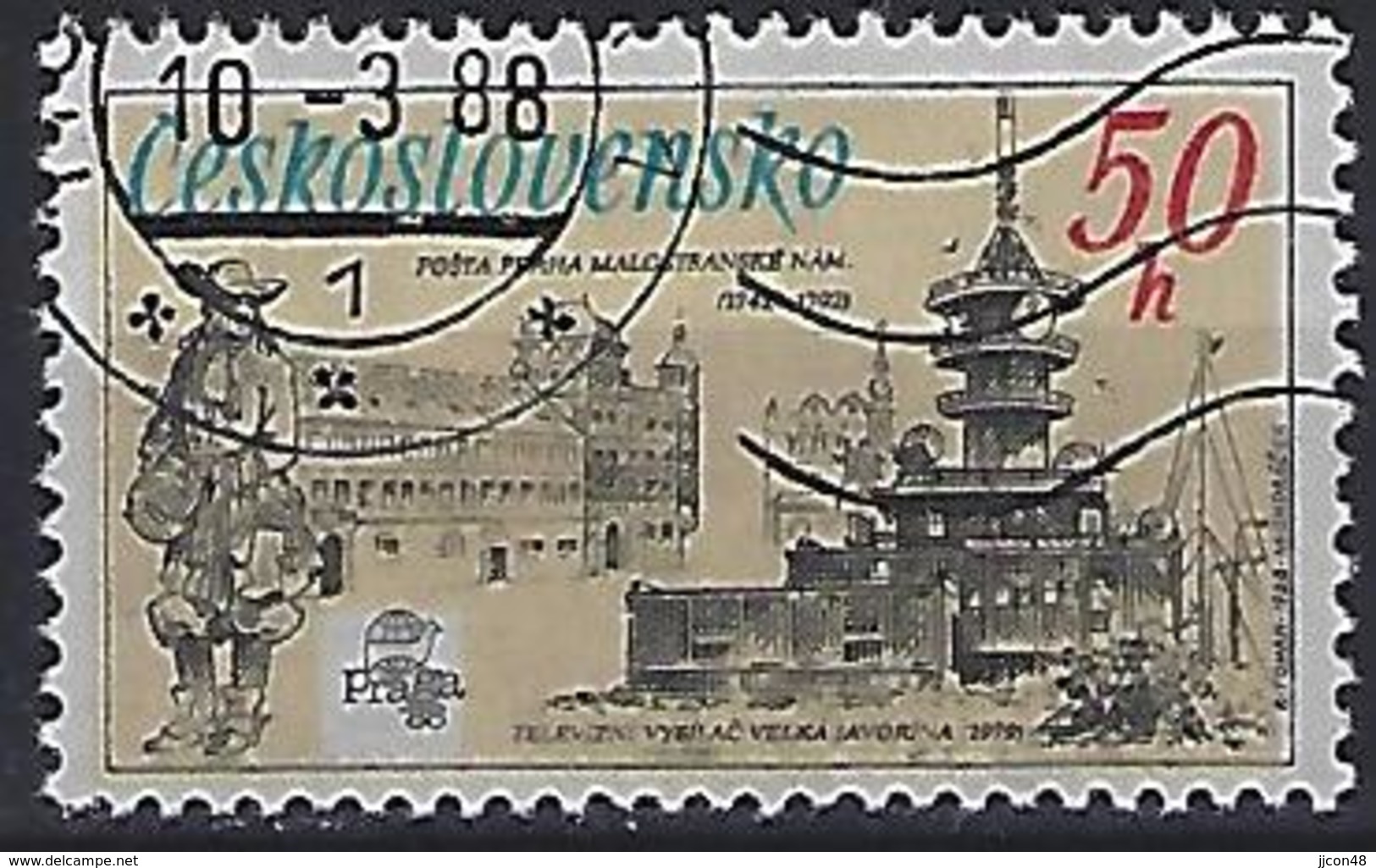 Czechoslovakia 1988  "PRAGA 88" (o) Mi.2952 - Usados