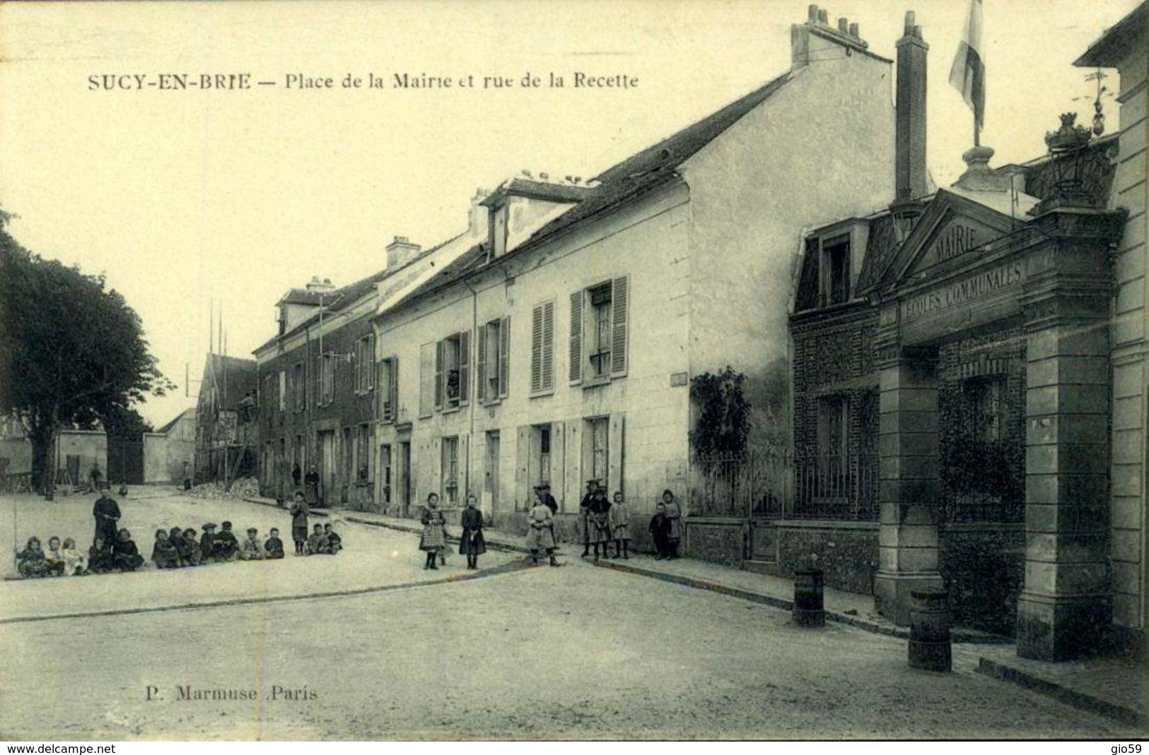 94 - SUCY En BRIE : PLACE DE LA MAIRIE ET RUE DE LA RECETTE / A 480 - Sucy En Brie