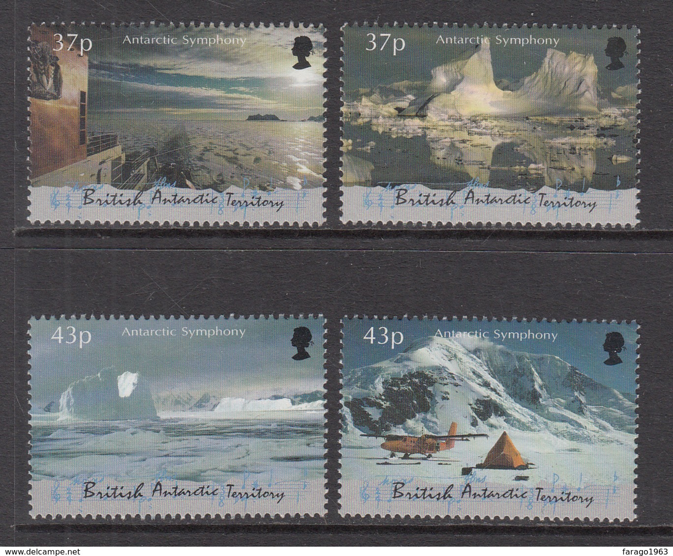 2000 British Antarctic Territory Symphony Music  Complete Set Of 4 MNH - Unused Stamps