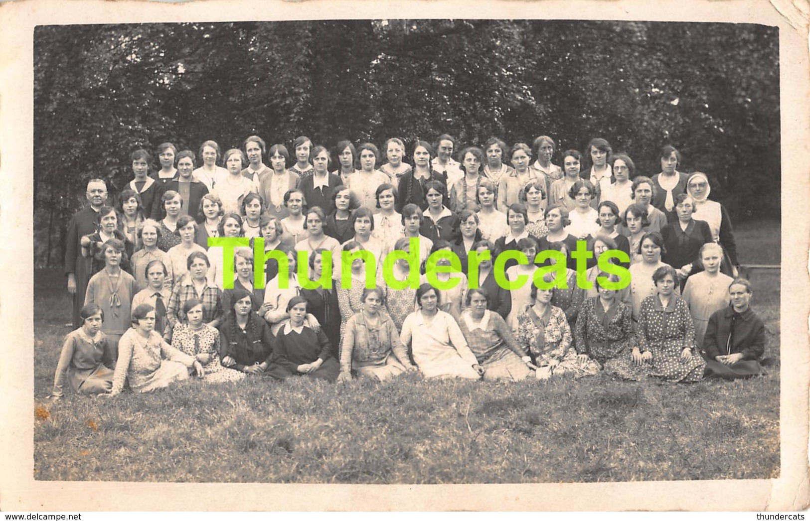 CPA CARTE DE PHOTO FOTOKAART DE KLINGE GEDENKENIS RETRAITE SINT GILLIS WAAS CLINGE - Sint-Gillis-Waas