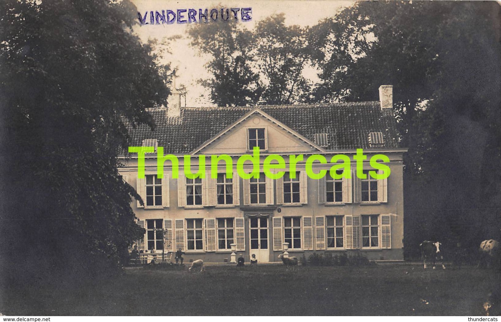 CPA CARTE DE PHOTO FOTOKAART LOVENDEGEM LOVENDEGHEM VINDERHOUTE CHATEAU - Lovendegem