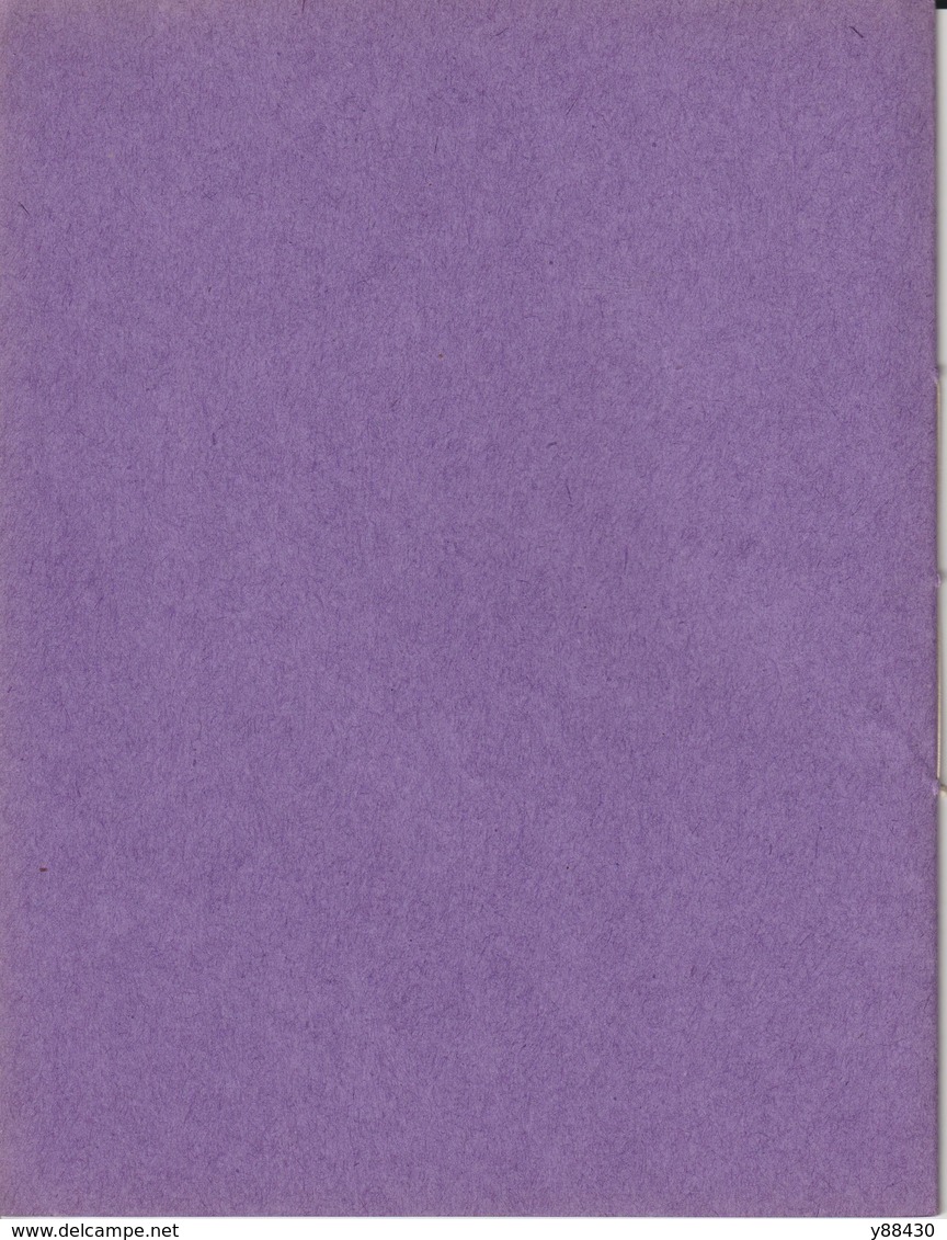 Cahier d'Ecolier VIOLET avec son BUVARD - LE CALLIGRAPHE - HOMEYER & EHRET à EPINAL. 88 - années 50/60 -  8 scannes