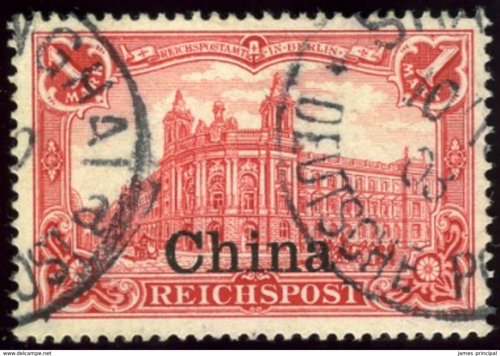 German Post Offices In China. Sc #33. Used. VF. - China (offices)
