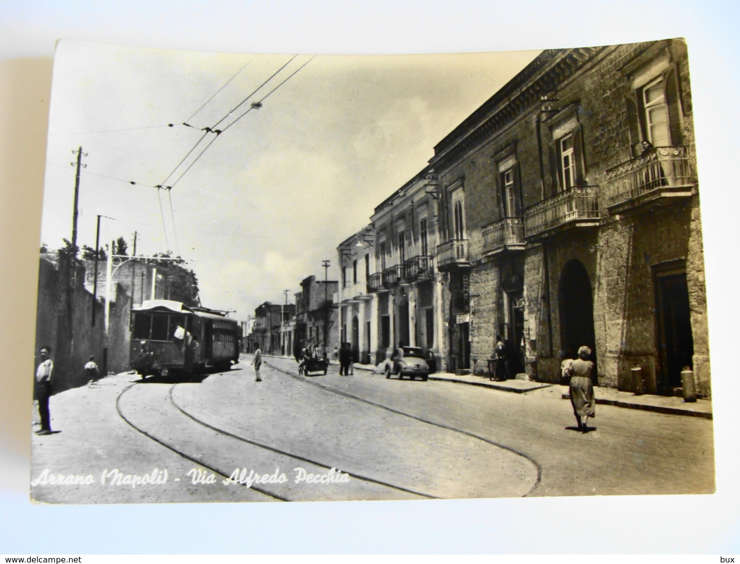 ARZANO  VIA ALFREDO PECCHIA  FILOTRAM TRAM TRAMWAY     NAPOLI  CAMPANIA   VIAGGIATA  COME DA FOTO - Altri & Non Classificati