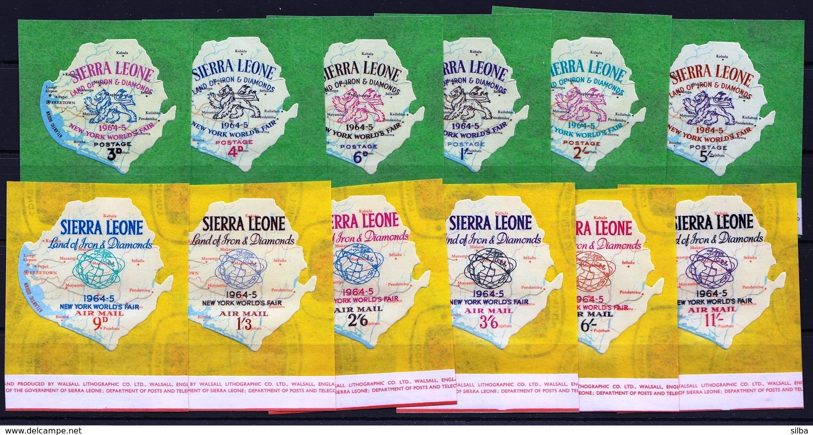 Sierra Leone 1964 / World's Fair, New York - Self-Adhesive / Land Of Iron & Diamonds - Other & Unclassified