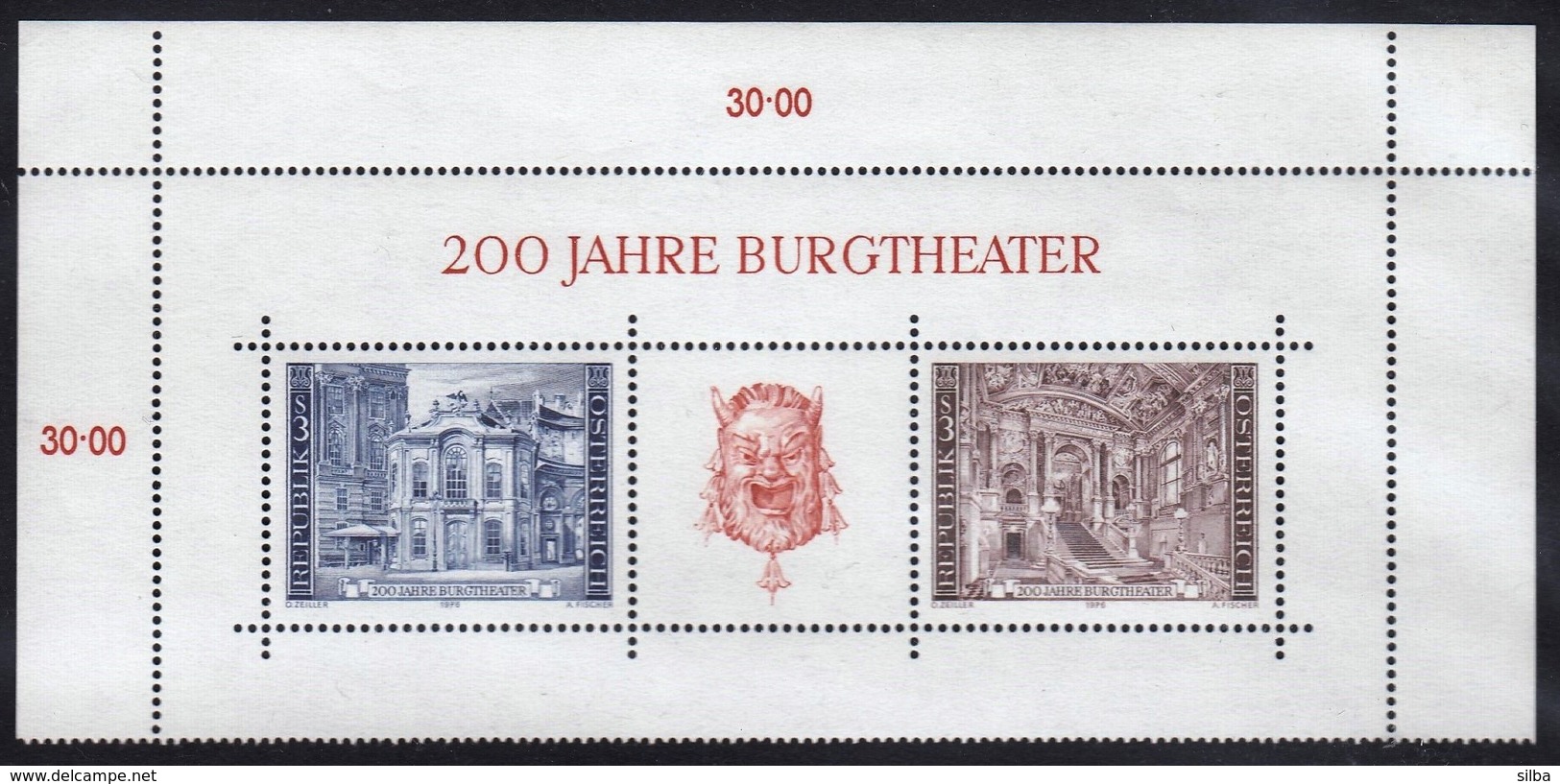 Austria 1976 / 200 Yahre Burgtheater / Theater Vienna - Other & Unclassified