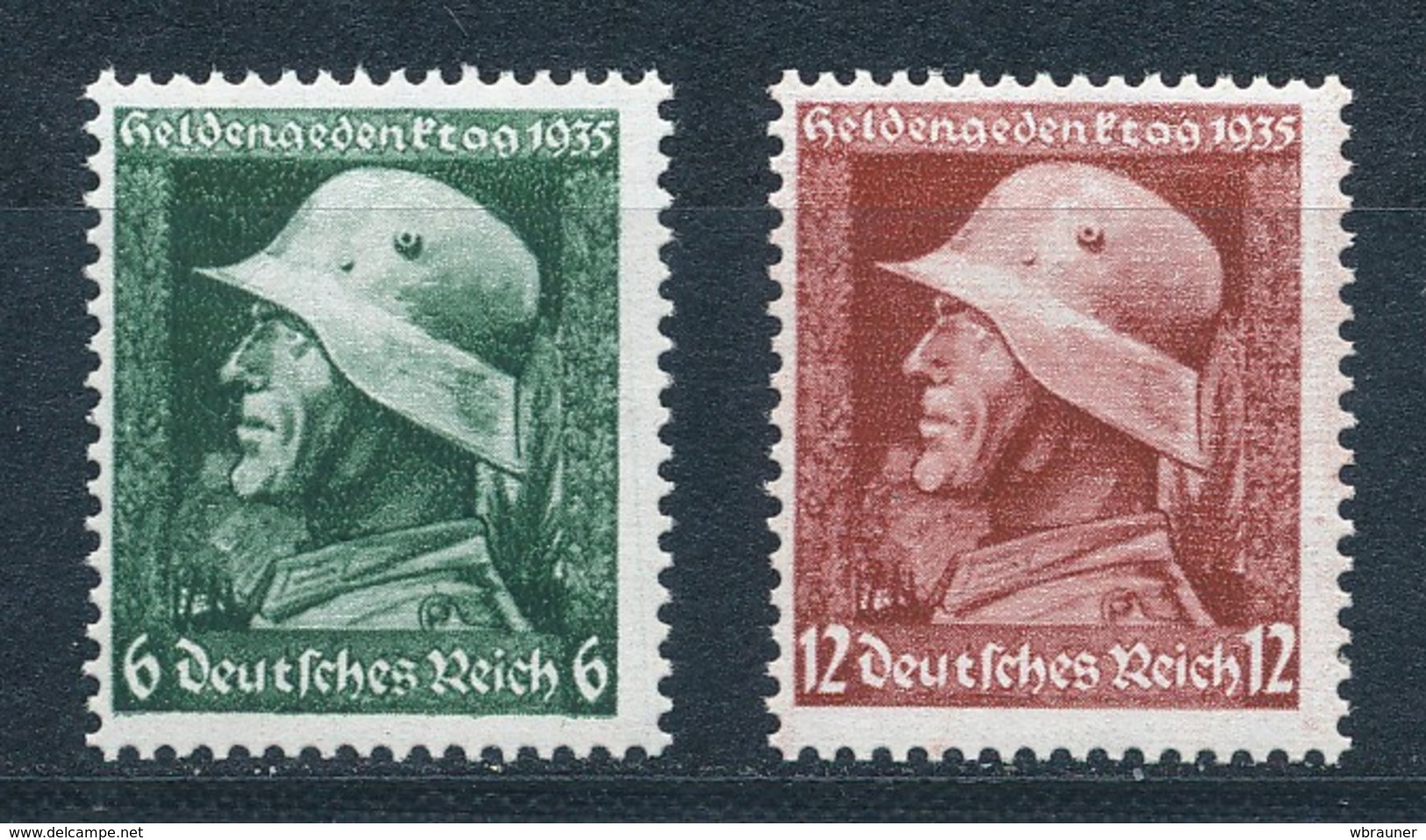 Deutsches Reich 569/70 Y ** Mi. 20,- - Unused Stamps