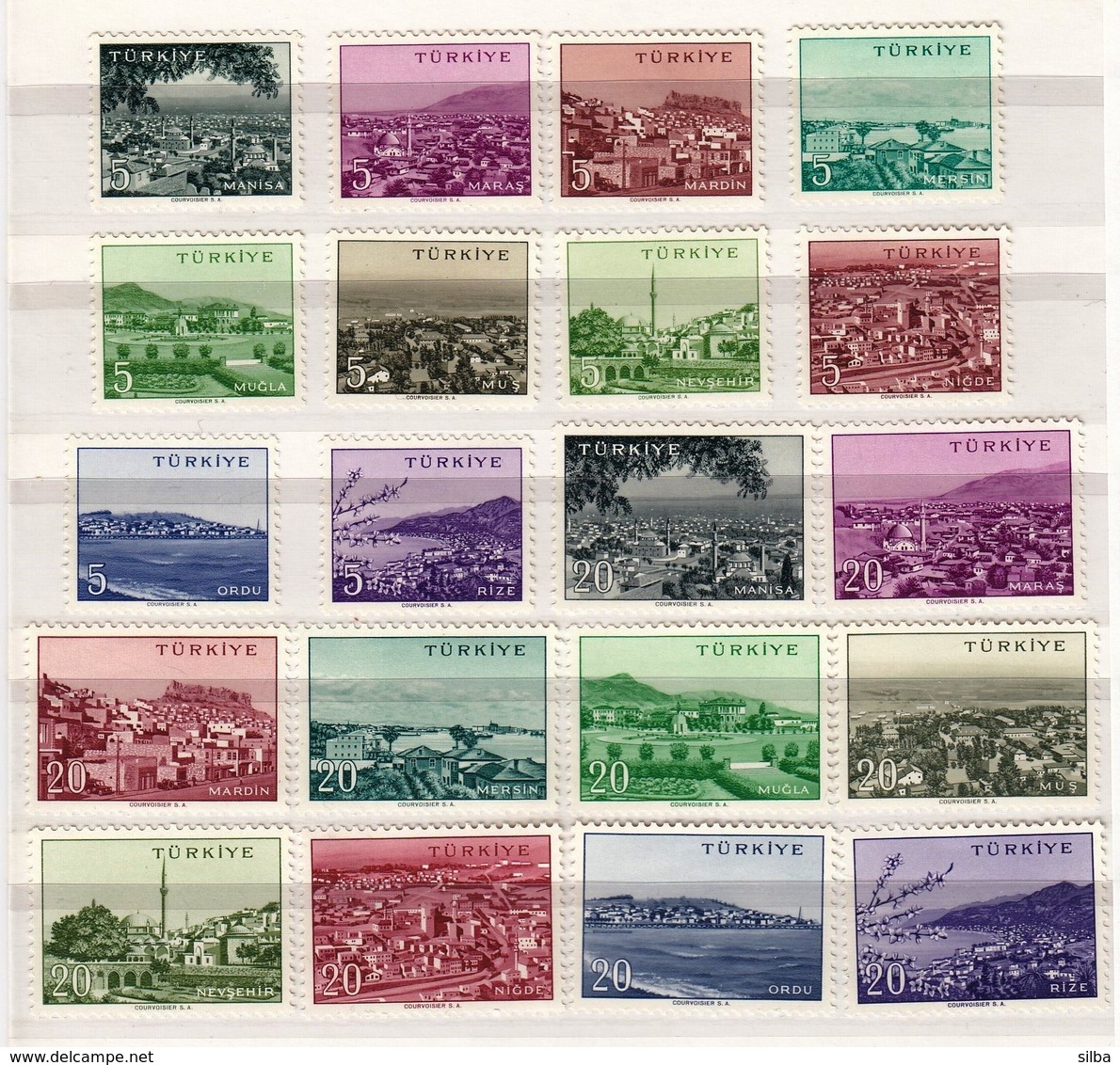Turkey 1960 / Cities / MINT Mi 1707-1726 - Ungebraucht