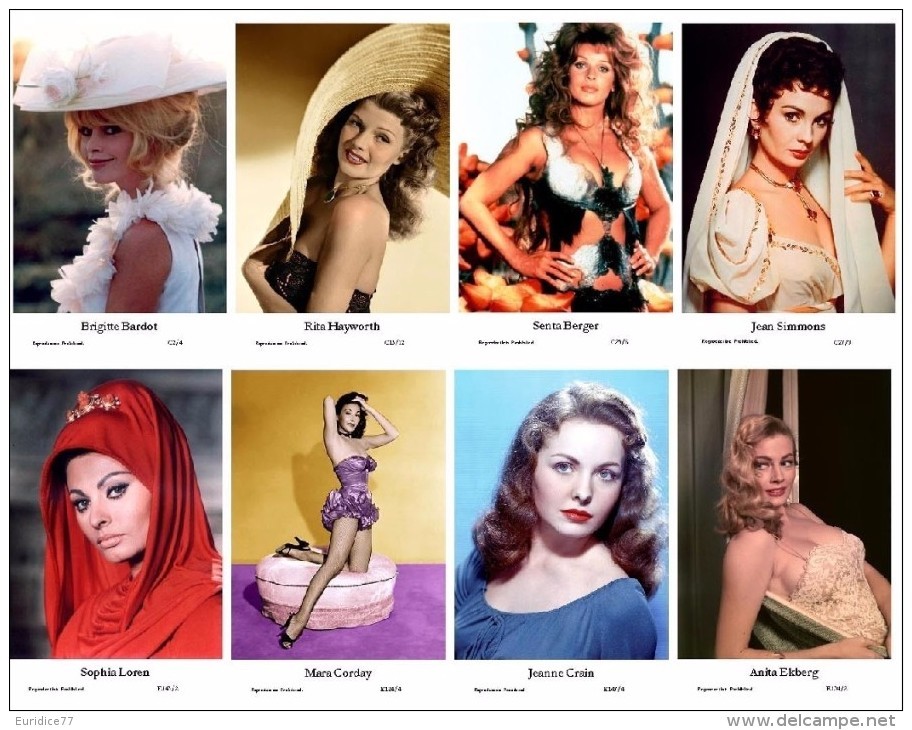 FILM STAR MODERN POSTCARD COLLECTION - (100 DIFF. COLOUR)  Swiftsure Postcards 2000 - Artistas